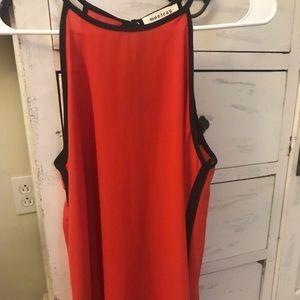 Silk red blouse